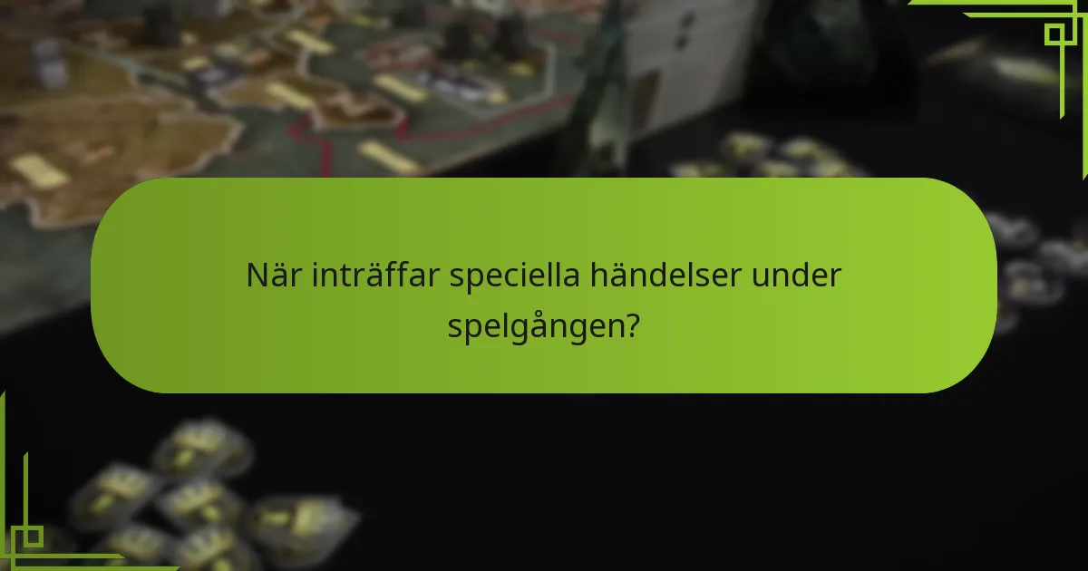 Vad utlöser speciella händelser i brädspelet Game of Thrones?