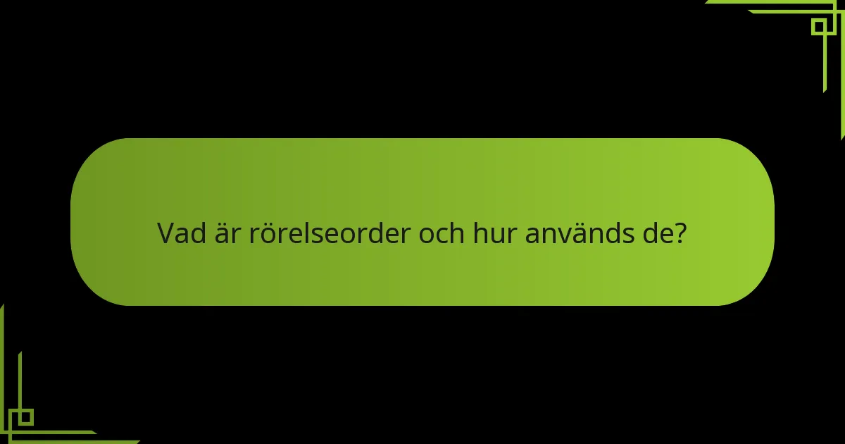 Hur jämförs strategiska order med rörelseorder?