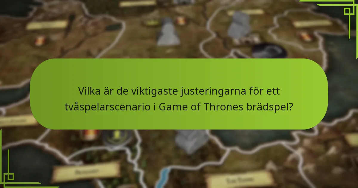 Vilka installationsändringar är nödvändiga för ett tvåspelarscenario?